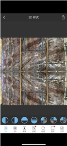  China Louis Red Marble Black Agate slab 