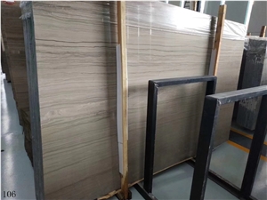 China Wood Vein Marble Athens Wood Grain Slab Tile