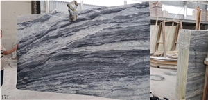 China Ya Bai Gray Abbott Grey Marble Slab For Countertop Use