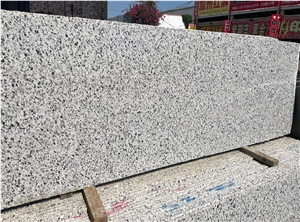 White Sesame Granite Thick Slab Polished Flooring Tiles