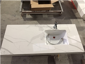 Artificial Quartz Bathroom Vanity Countertops