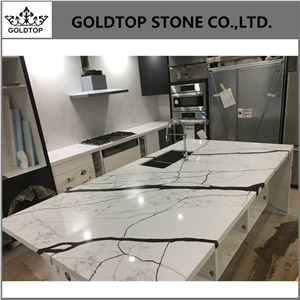 Artificial Stone Countertop , Quartz Stone Kitchen Tops