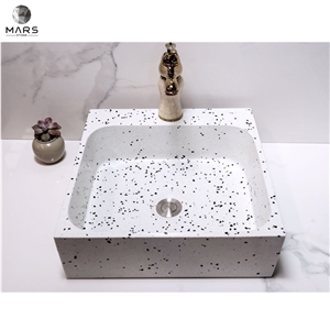Inorganic Concrete Terrazzo Stone Bathroom Toilet Wash Basin