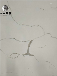Ms7005c Artificial Calacatta Venus Gold Quartz Stone Slab
