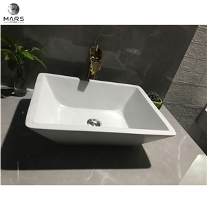 Water Resistance Terrazzo Bathroom Special Shape Wash Basin
