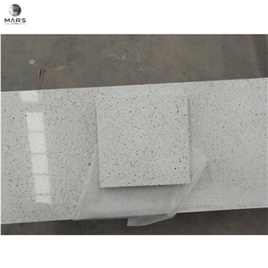 White Glazed Glossy Polish Surface Terrazzo Tile For Project
