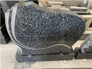 2021 Hand Carved Europe Style Blue Peal Granite Monument