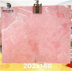 2021 Popular Luxury Natural Pink Onyx For countertops