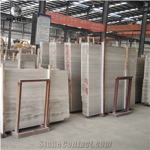Cheap China White Wooden Marble Chenille Marmol Blanco Stone