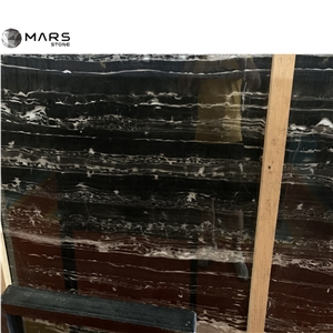 Cheap Portoro Black White Silver Dragon Marble With Veins