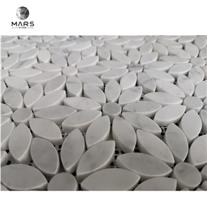 Custom White Flower Marble Mosaic Stone Tile For Floor