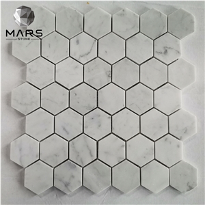 Hot Carrara White Stone Kitchen wall Marble mosaic Tile