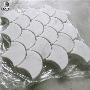 Hot sell2021 Popular Fish Scale Design Mosaic Tiles Factory 