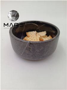 Lovely Natural Marble Stone Petdog Food Bowl Feeding Feeders