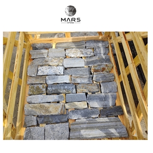 Natural Culture Stone In Grey Color,Dark Stone For Wall tile