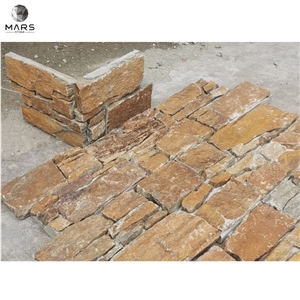Natural Paving Rusty Quartzite Concrete "L“ Cultural Stone 