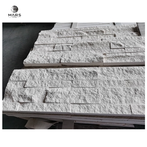 Natural Stone White Limestone Veneer  Wall Cladding Pane