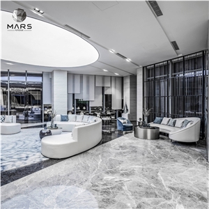 Popular Grey Marble Polished Slabs For Interior Flooring