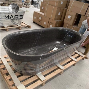 Popular Persian Grey Pietra Marquina Black Marble For Tub