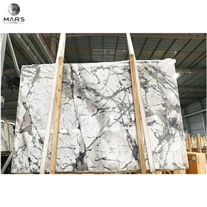 Popular Polished 24*24 White Mable Stone Slab Tiles For Wall