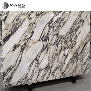 White Marble With Purple Veins Calaccata Marble