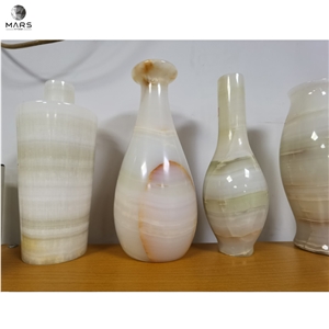 Wholesale Top Quality Light Green Onyx High Polishing Vase