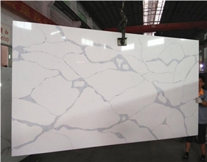 Artificial Quartz Stone Slabs White Synthetic Quartz Slabs