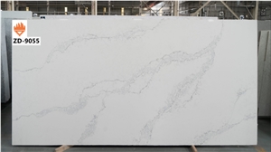 Artificial Stone Calacatta White Quartz Marble Slab 
