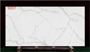 Artificial White Marble Stone Calacatta Quartz Slabs