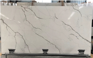 Calacatta White Engineer Stone slab for Popular Countertop