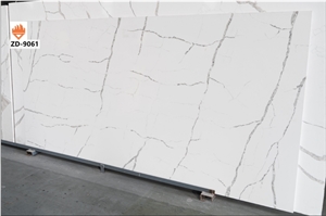 Countertops Artificial Quartz Stone White Calacatta Slab