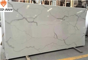 High Gloss Decorative Artificial Marble Look Quartz Stone 