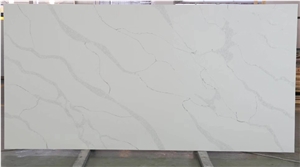 Pure White Countertops Calacatta Artificial Quartz Slabs