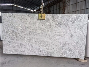 quartz kitchen benchtop marbling slab for wall cladding