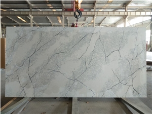 quartz slab grey calacatta matte surface for countertop