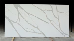Quartz stone kitchen slab for sales background white