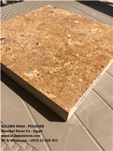 Golden Sinai Limestone Tiles & Slabs