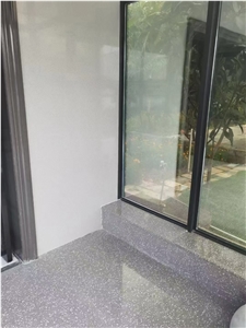 Stairs artificial marble floor tile solid surface factory