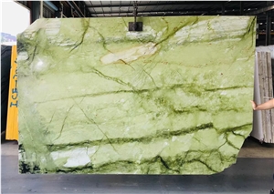 Nice ming green marble wall covering