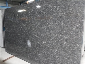 Steel Gray Granite Slabs, India Grey Granite