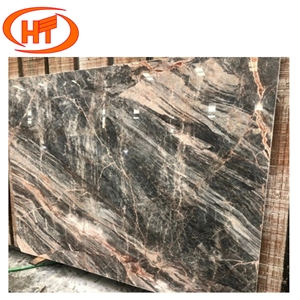 Eagle Grey Pink Veins Marble Stone From Vietnam