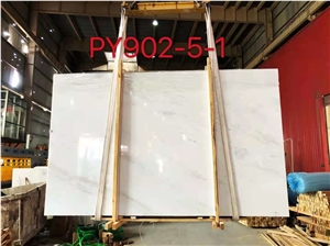 Backlit Light White Marble For Feature Dinning Wall Panels