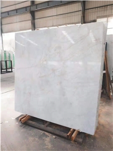 Chinese White Marble Red Line White Jade Marble  