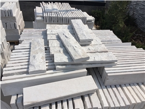 Flamed Shandong Snowflake White Marble Price 