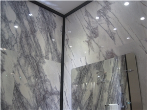 Greylac Marble Wall Floor Hotel Project Bathroom Design