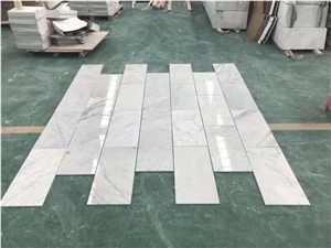 Honed Carrara White Marble Tiles Kitchen Backsplash Tiles
