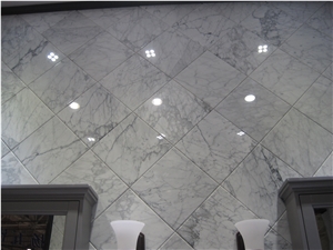 Milas White Lilac Marble Bathroom Tiles Honed 