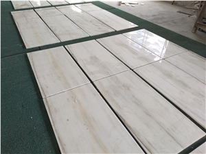 Precut White Marble Tiles For Bank Floor Wall Decor 