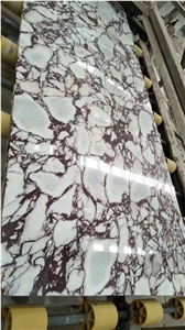 violet -ink veins Arabescato Meraviglioso marble 