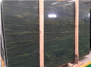 Bamboo Brazil  Green Quartzite Slabs & Tiles For Countertop